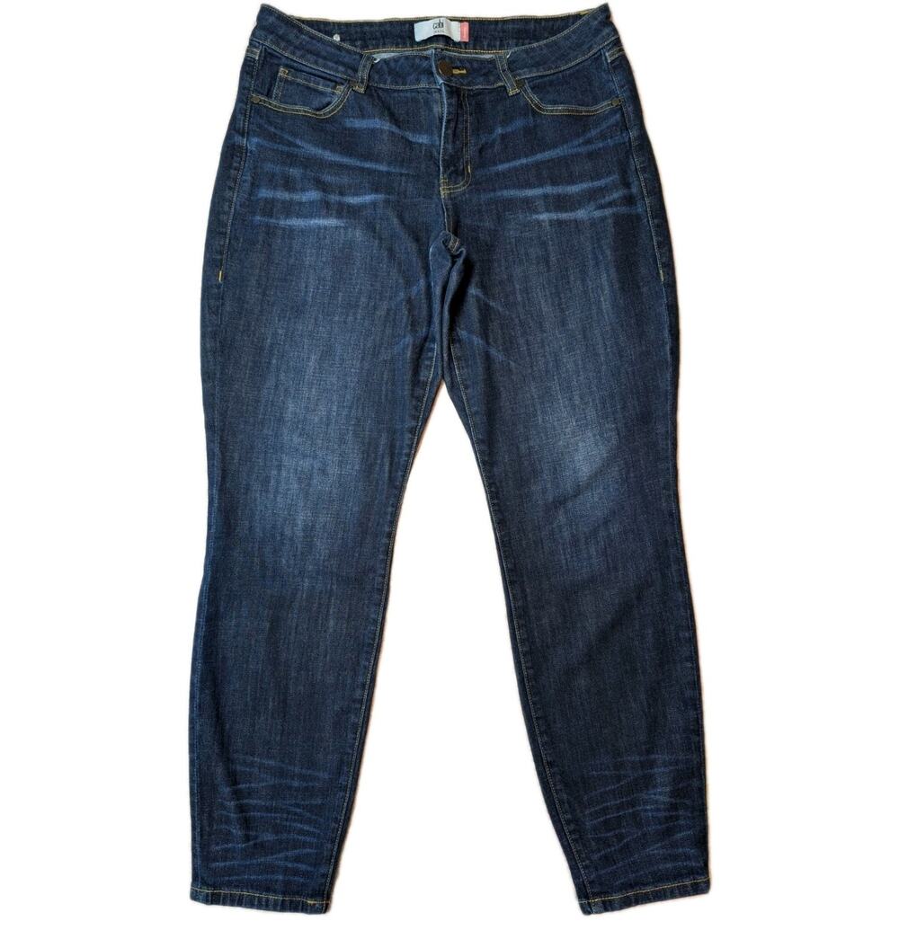 Cabi Skinny Jeans Indigo Dark Wash Stretch Denim Women's 12 W33 L30